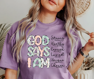 Adult OR Youth - God Says I Am….