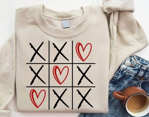 XOXO Tic Tac Toe Valentine Shirt